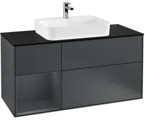 V&B Waschtischunterschrank Wandbeleuchtung Finion 120cm, Pl b m, Rg l md b m La, md b m La