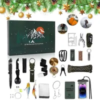 Adventskalender 2024 MäNner Werkzeug Weihnachtskalender, Survival Kit Werkzeug Adventskalender, Survival Tools Adventskalender FüR Erwachsene Teenager MäNner Werkzeug Geschenk (D)