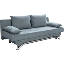 Jockenhöfer Schlafsofa Kunstleder 2-Sitzer Blau