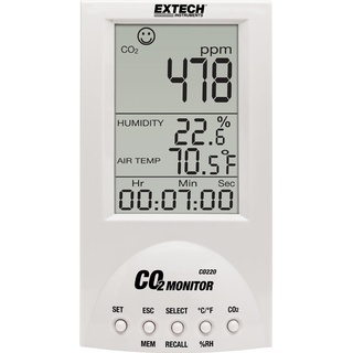 EXTECH CO220 Kohlendioxid-Messgerät 0 - 9999 ppm