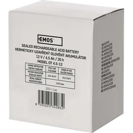 EMOS Wartungsfreier Bleiakku 12V 4,5 Ah 1 St.
