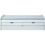 Interlink Jugendbett RIED 90 x 200 cm Kiefer massiv weiß