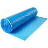 Vevor Trittschalldämmung 3 mm 18,6 m2 Rolle mit Klebeband und Dampfsperre EPE-Schaum Blau