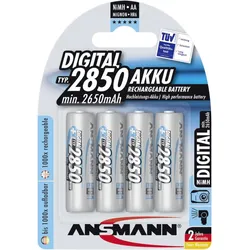 ANSMANN Digital - Batterie 4 x AA-Typ - NiMH - (wiederaufladbar) - 2850 mAh