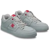 DC Shoes "Pure Elastic", Kinder, Gr. 11,5(28,5), grau (grau, dunkelrot), 55.4% Leder, 44.6% Synthetikmaterial, Schuhe Sneaker
