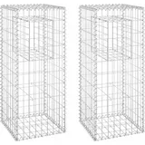 vidaXL Gabionensäulen 40 x 40 x 100 cm
