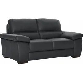 Calia Italia 2-Sitzer »Gaia, hochwertiges Ledersofa mit erstklassigem Sitzkomfort« edles Design, in zwei hochwertigen Lederqualitäten schwarz