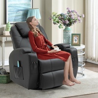 Massagesessel Fernsehsessel Relaxsessel Wärmefunktion 360° drehbar Liegefunktion