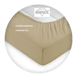 EXKLUSIV HEIMTEXTIL Spannbettlaken Frottee 140 x 200 cm Anthrazit