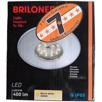 Briloner LED Einbauleuchte ø 9,3 cm, 5 w, Chrom