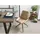 Massivmoebel24 Polsterstuhl Leder beige