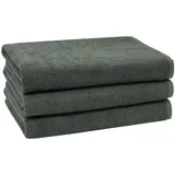 ZOLLNER Handtuchset 70 x 140 cm grau 3 St.