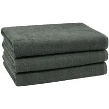 ZOLLNER Handtuchset 70 x 140 cm grau 3 St.