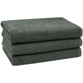 ZOLLNER Handtuchset 70 x 140 cm grau 3 St.