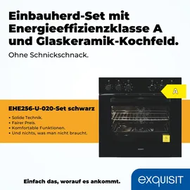 Exquisit EHE256-U-020 schwarz