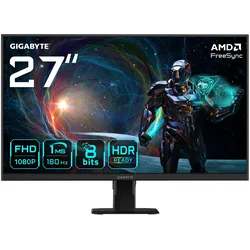 GIGABYTE Gaming-Monitor "GS27FA", E (A-G), schwarz, Monitore
