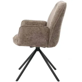 MCW Esszimmerstuhl MCW-G67 Chenille braun 6er Set