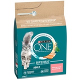 PURINA ONE BIFENSIS ADULT KATZENFUTTER KATZEN TROCKENFUTTER LACHS 2,8 Kg