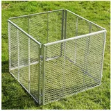 Holmwerk Komposter Metallkomposter 80x80 x70 cm Streckmetall Gartenkomposter