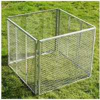 Holmwerk Komposter Metallkomposter 80x80 x70 cm Streckmetall Gartenkomposter