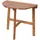 Mendler HWC-L19 Gartentisch 71 x 70 x 34 cm Braun