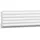 PROFHOME DECOR Wand- und Friesleiste 2 m Weiß 200 x 0,9 x 4,8 cm