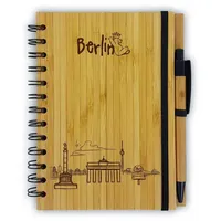 Die stadtmeister Notizbuch aus Bambus "Skyline Berlin"