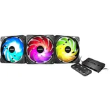 MSI MAX F12A-3H ARG Computer Kühlkomponente 120 mm (3 x 120 mm Lüfter, LED-Steuerung, Fernbedienung, 3er Pack, schwarz,