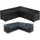 Nomiou Gartenmöbel Abdeckung L-Form 215 x 215 x 80 x 85 cm Wasserdicht