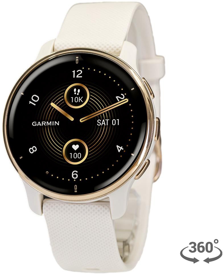 Garmin 010-02496-12 Venu® 2 Plus White Smartwatch
