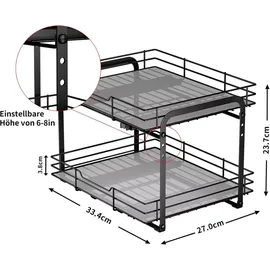 mayzolop Gewürzregal Ausziehbar 2 Etagen 0 x 0 x 0 cm