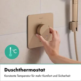 Hansgrohe Ecostat Comfort Q Duschthermostat Unterputz für 1 Verbraucher Brushed Bronze 33712140