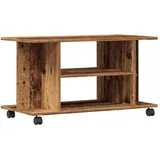 vidaXL TV-Regal mit Rollen 80 x 40 x 45 cm Braun Holzwerkstoff
