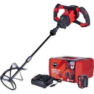 Rubi Rubi, Rührwerk + Mörtelrührer, RUBIMIX E-10 Energy CAS 18 V Incl. accu's en lader In koffer - 26570