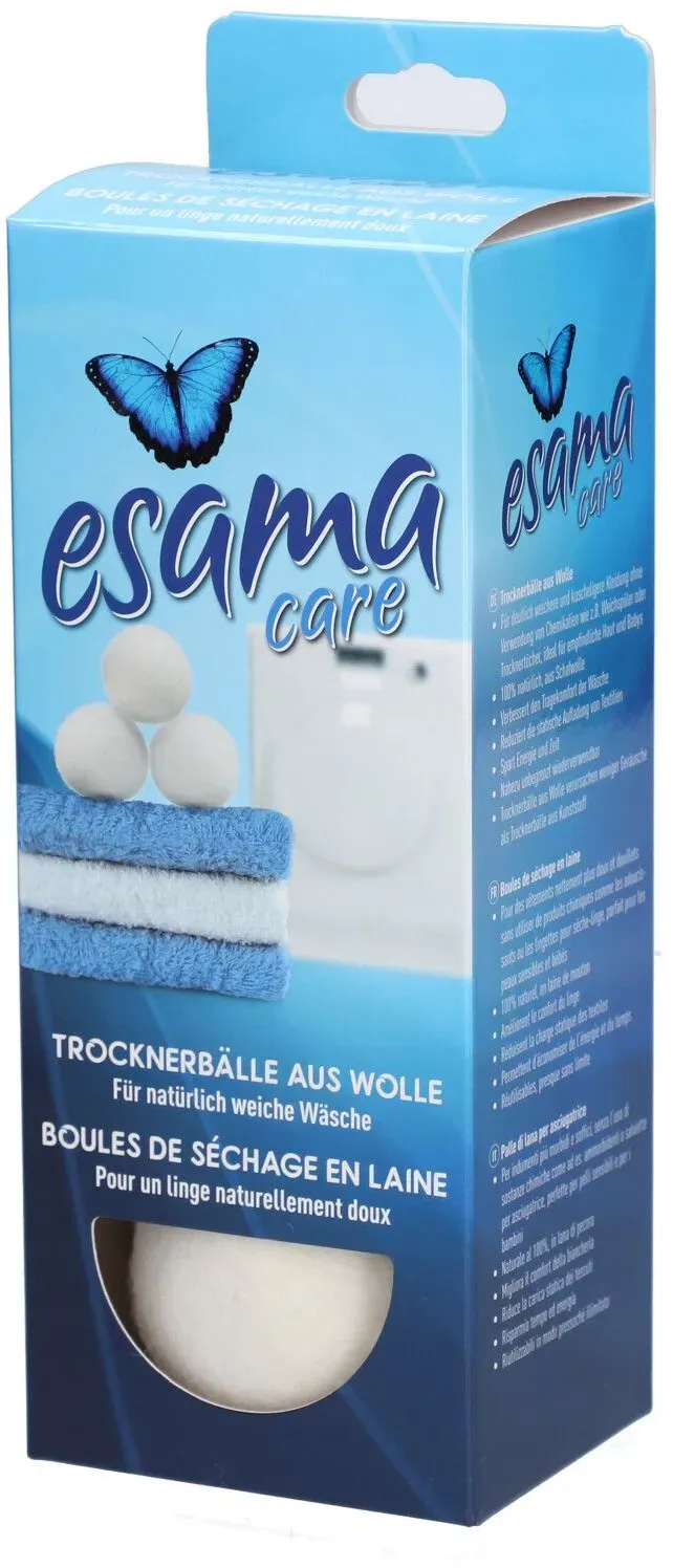 Esama Trocknerbälle aus Wolle 3 Stk