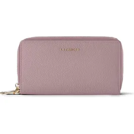 lazarotti Bologna Leather Double Zip Around Wallet Damen Geldbörse rosa