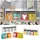 Vicco Kinderregal Luigi 107 x 89 cm Holz hellgrau silber