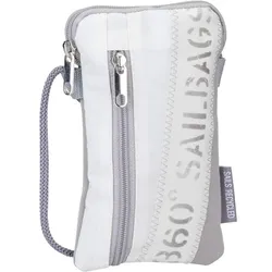 360Grad Handytasche Nautik Lütt Stencil-Weiß/Grau Weiss 