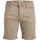 JACK & JONES "JJIRICK JJFOX SHORTS AKM 340", Herren, Gr. S, N-Gr, crockery, Web, Obermaterial: 76% Baumwolle, 22% Polyester, 2% Elasthan, unifarben, regular fit knielang, Hosen Bermudas