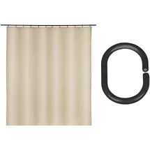 Schöner Wohnen Duschvorhang Mayour 180 x 200 cm beige