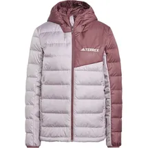 adidas Terrex Multi Light Hooded Daunenjacke Preloved Fig / Burgundy S