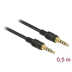 Delock Audiokabel - 4-poliger Mini-Stecker männlich zu 4-poliger Mini-Stecker mä