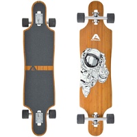 Apollo Longboard, Komplettboard mit Deck aus Bambus & Fiberglas, High-End Board mit ABEC 9 Kugellager, Flex 2 Longboards für Jugendliche und Erwachsene, Profi-Cruiser