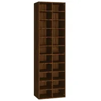 Furnicato Schuhregal Braun Eichen-Optik 54x34x183 cm Holzwerkstoff,