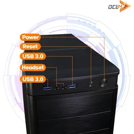 dcl24.de dcl24 Desktop Office PC i5 14400, UHD Grafik 730-500GB SSD, 16GB DDR5, Media PC mit 10x4.7 GHz, WLAN, Windows 11 Pro PC für Büro und Homeoffice