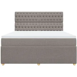 vidaXL Boxspringbett 180 x 200 cm Taupe