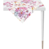 APELT Mitteldecke APELT "7184 SUMMER GARDEN, Sommerdeko, Sommer" Gr. 1, bunt (naturweiß, flieder, gelb, bunt), B:88cm L:88cm, Baumwolle, Tischdecken, Mitteldecke, Digitaldruck