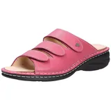 Finn Comfort Hellas - Damenschuhe Pantolette / Zehentrenner, Mehrfarbig - Rot 40 EU