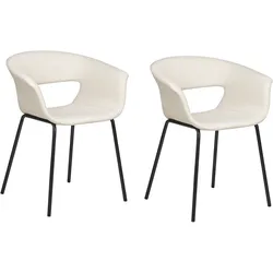 Esszimmerstuhl 2er Set ELMA Hellbeige