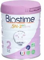 BIOSTIME® SN-2 Bio Lait de chèvre 2ème âge 6 à 12 mois Poudre 800 g